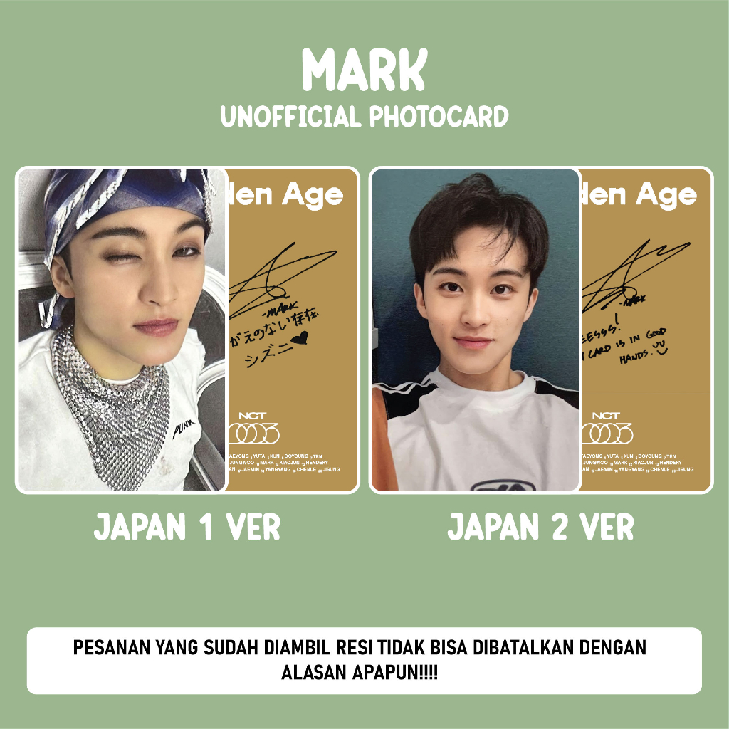 Jual [UNOFFICIAL PHOTOCARD] NCT 2023 - GOLDEN AGE JAPAN