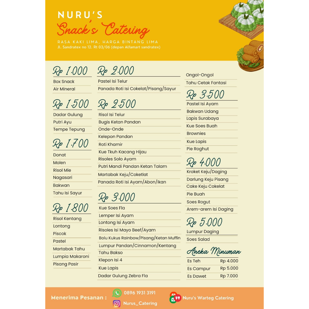 Jual Snack Box Nuru's Catering Tangerang | Shopee Indonesia