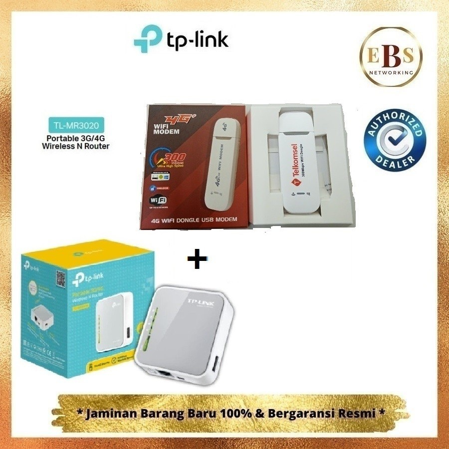 Jual TPLink TLMR3020 MR3020 portable 3G/4G Wireless N Router TL
