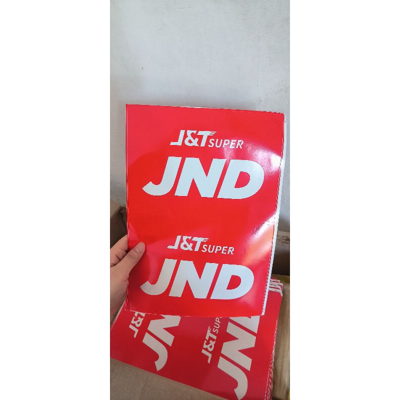 Jual sticker J&T super besar JND dan JSD 1lembar isi 2 | Shopee Indonesia