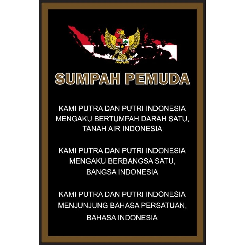 Jual Poster Garuda Pancasila Proklamasi Uud 45 Sumpah Pemuda A3 Shopee Indonesia 1103