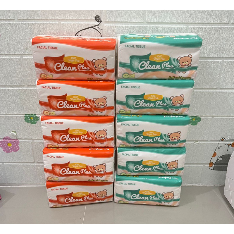 Jual Cleanplus 180 sheet 2 ply paket 10 pcs | Shopee Indonesia