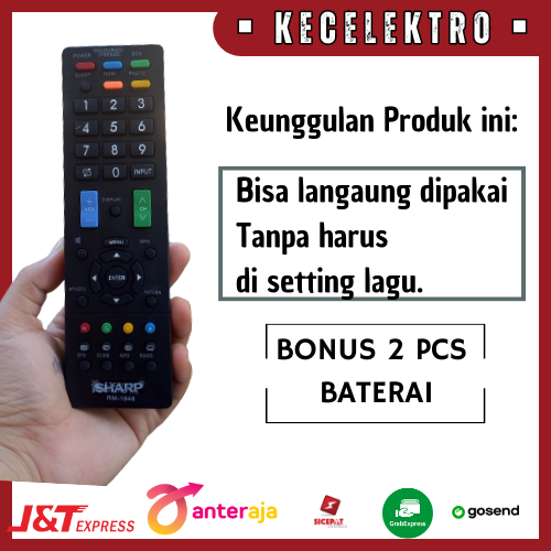 Jual Remote TV Sharp Aquos LCD LED GB225WJSA Shopee Indonesia