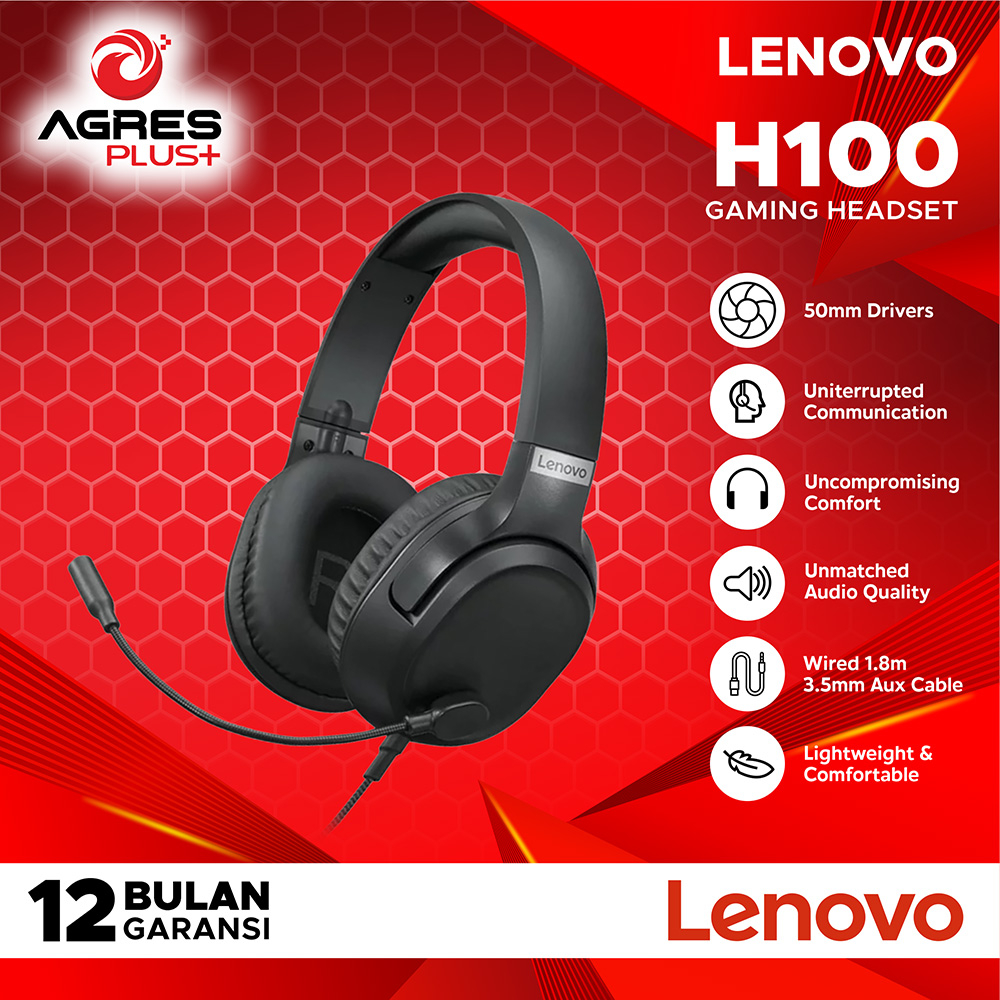 Jual LENOVO Headset Gaming H100 Ideapad Mic Multi Platform AGP Shopee