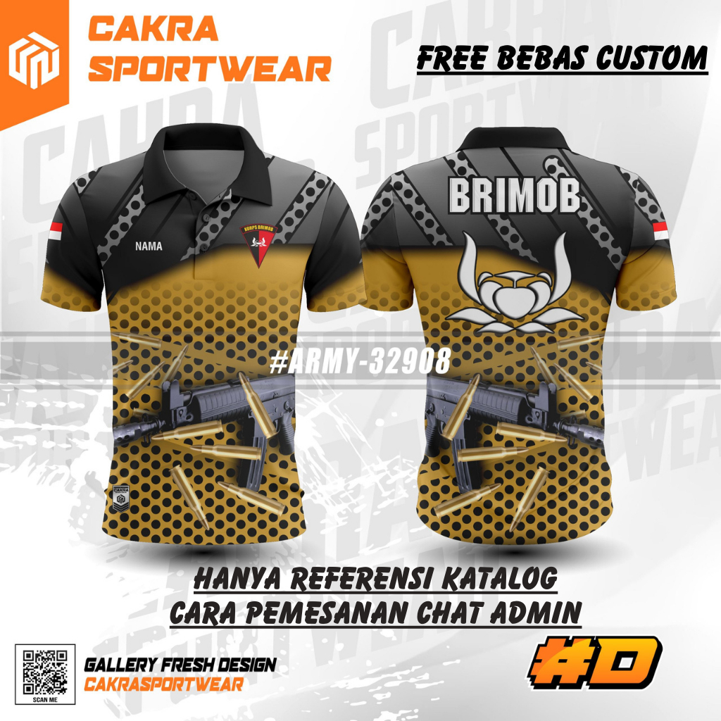 Jual JERSEY BRIMOB SATUAN ATAU TEAM/FREE CUSTOM DESAIN/PREMIUM/HARD ...