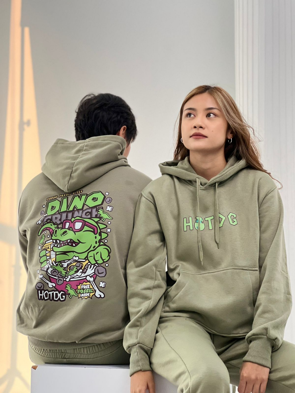 Dinoworks Poris Hoodie / Gray PORIS ファッション dinoworks Paris
