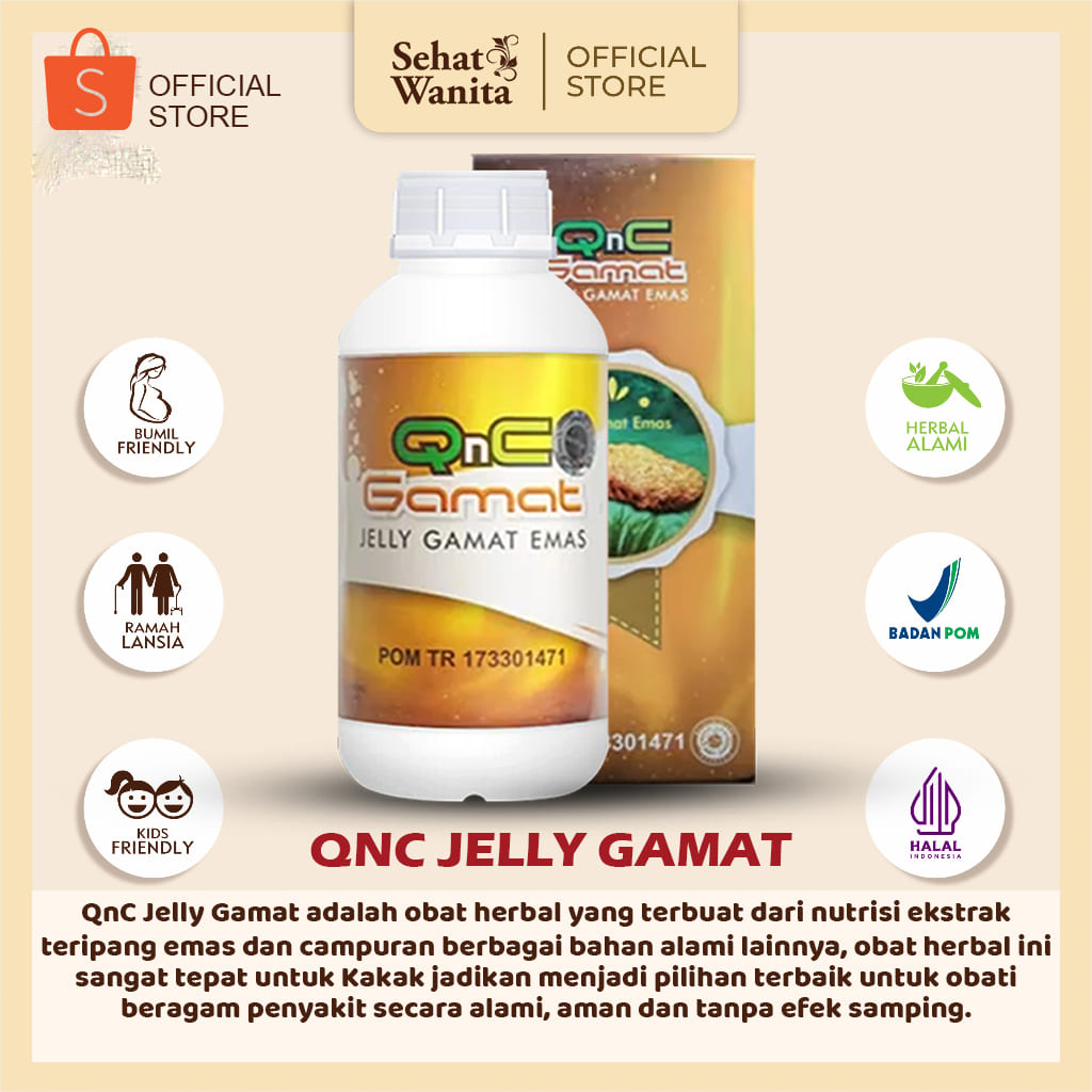 Jual QnC Jelly Gamat Emas Asli 100 Original Dari Ekstrak Teripang Emas
