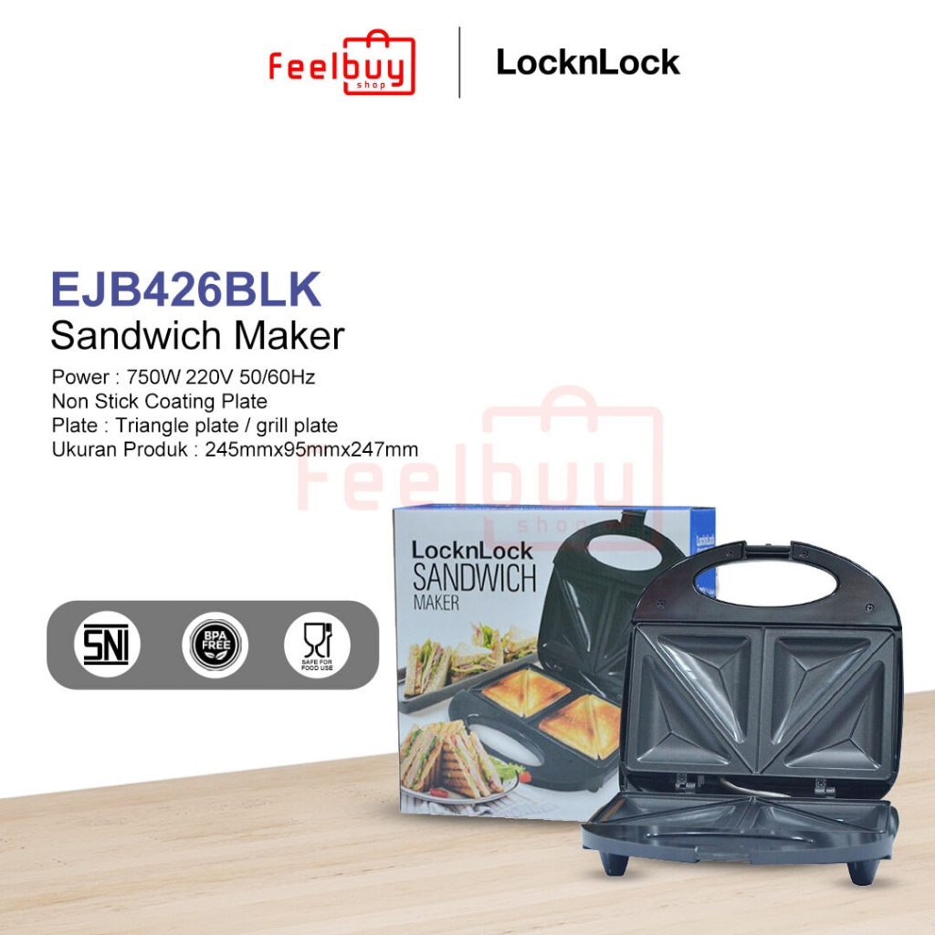 Jual LocknLock Sandwich Maker Toaster - EJB426BLK | Shopee Indonesia