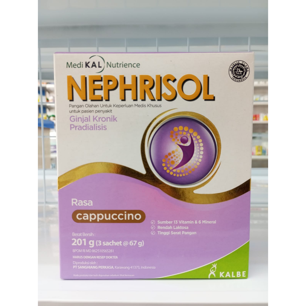 Jual NEPHRISOL CAPPUCCINO 201 gr - SUSU KHUSUS PASIEN GINJAL ...