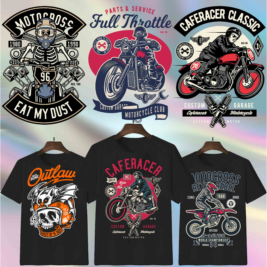 Jual SABLON STICKER DTF UKURAN A3 TEMA MOTORCYCLE V1 | Shopee Indonesia
