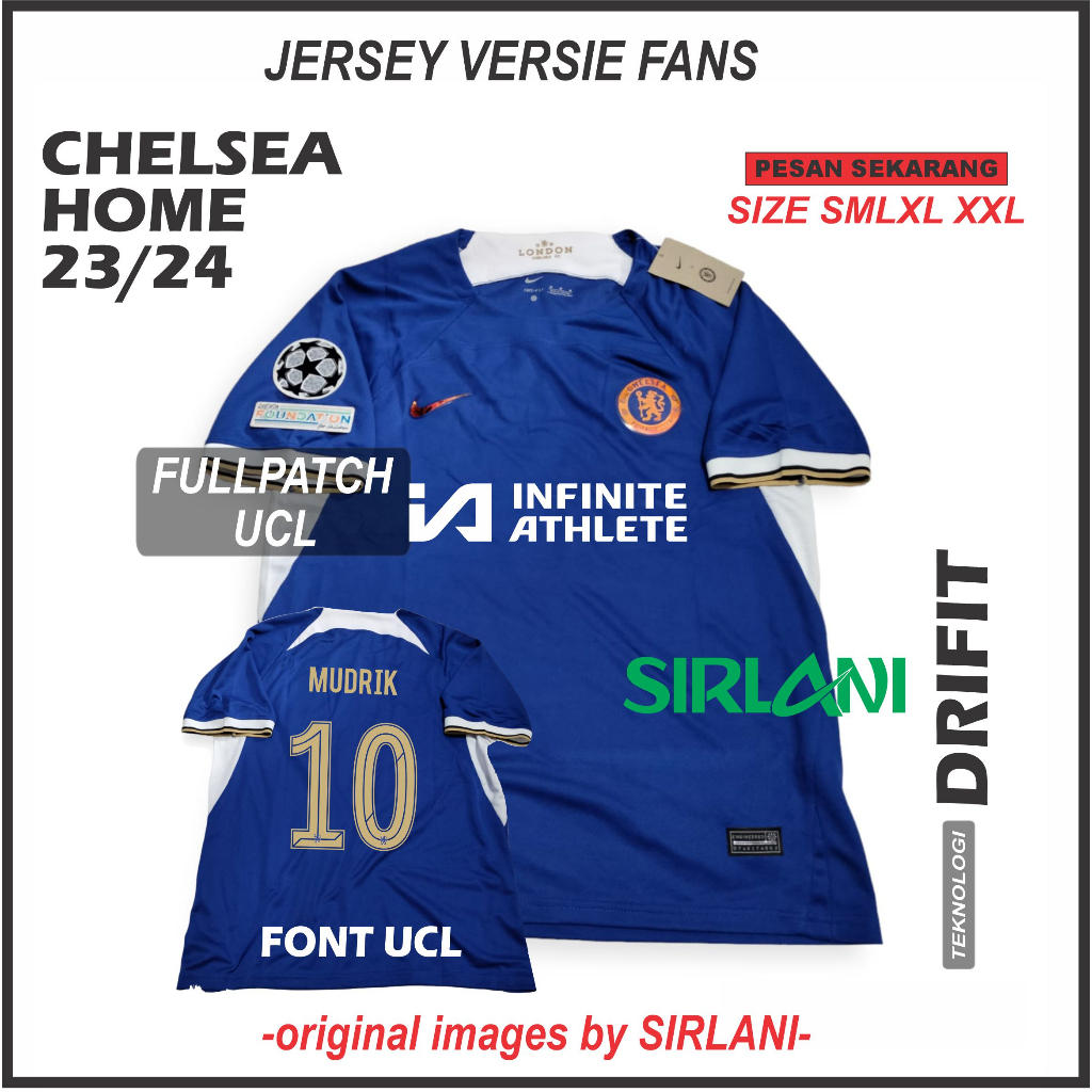 Jual JERSEY CHELSEA HOME NEW 23/24 JERSEY BOLA CHELSEA FC HOME 2023