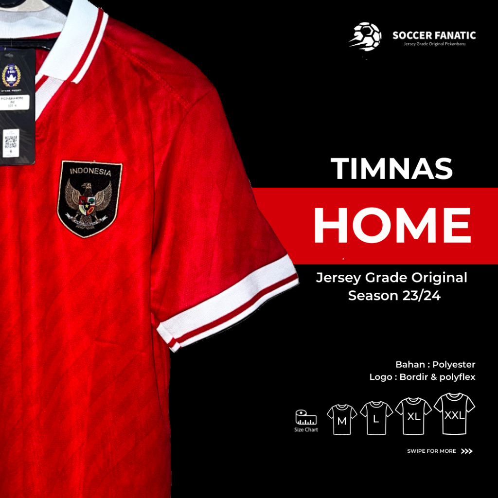 Jual Jersey Timnas Indonesia Home 23/24 Shopee Indonesia