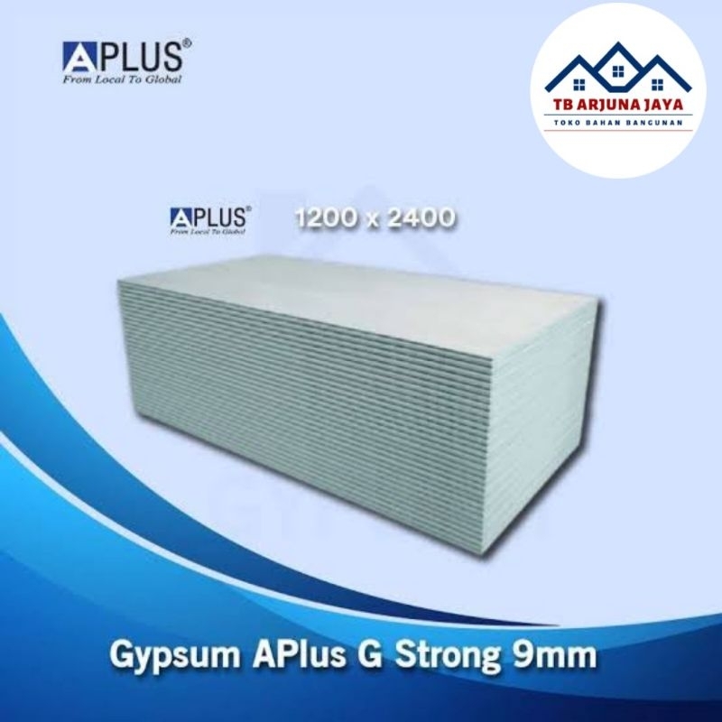 Jual GYPSUM BOARD APLUS 9mm | 9mm X 1200mm X 2400mm Partisi Plafon ...