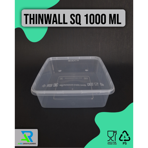 Jual Thinwall Sq Square Ml Kcs Pack Isi Pcs Shopee Indonesia