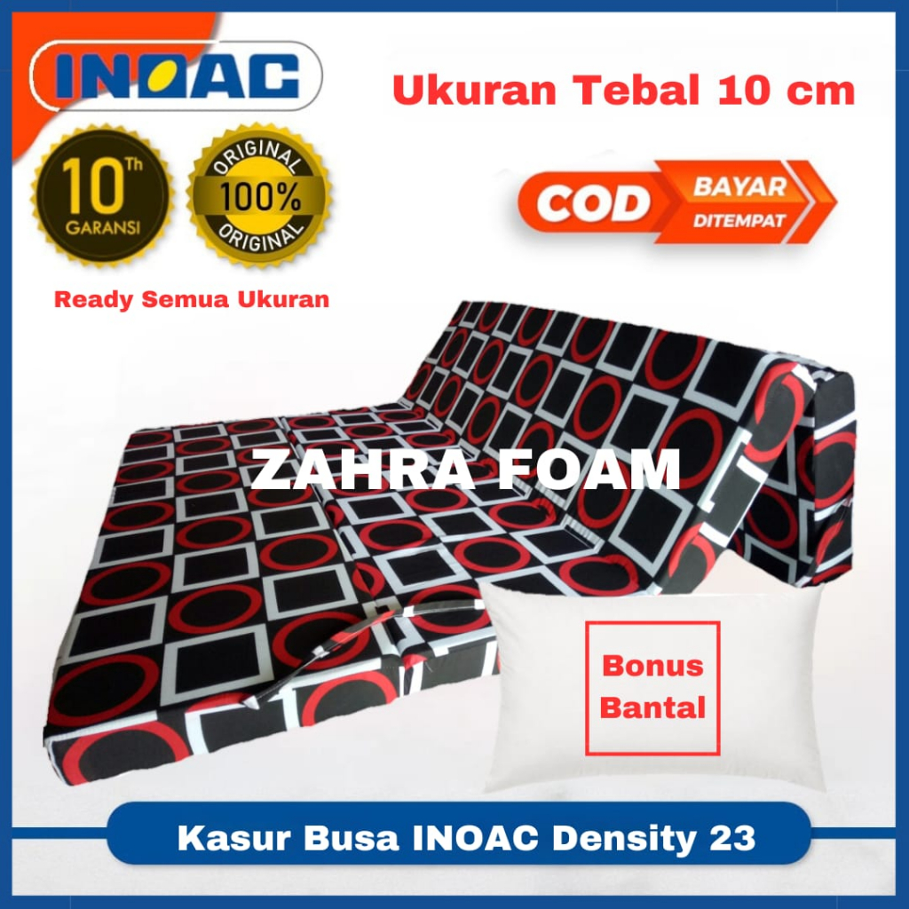 Jual Kasur Lipat Busa Inoac Tebal Cm Eon D Semua Ukura Asli Original Gratis Bantal Shopee