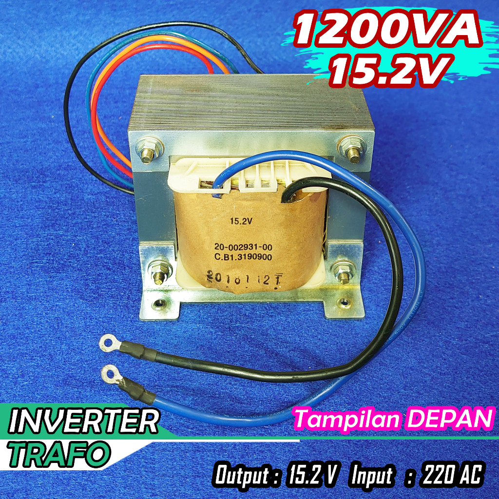 Jual Trafo Inverter 1200VA 15,2V trafo cas aki | Shopee Indonesia