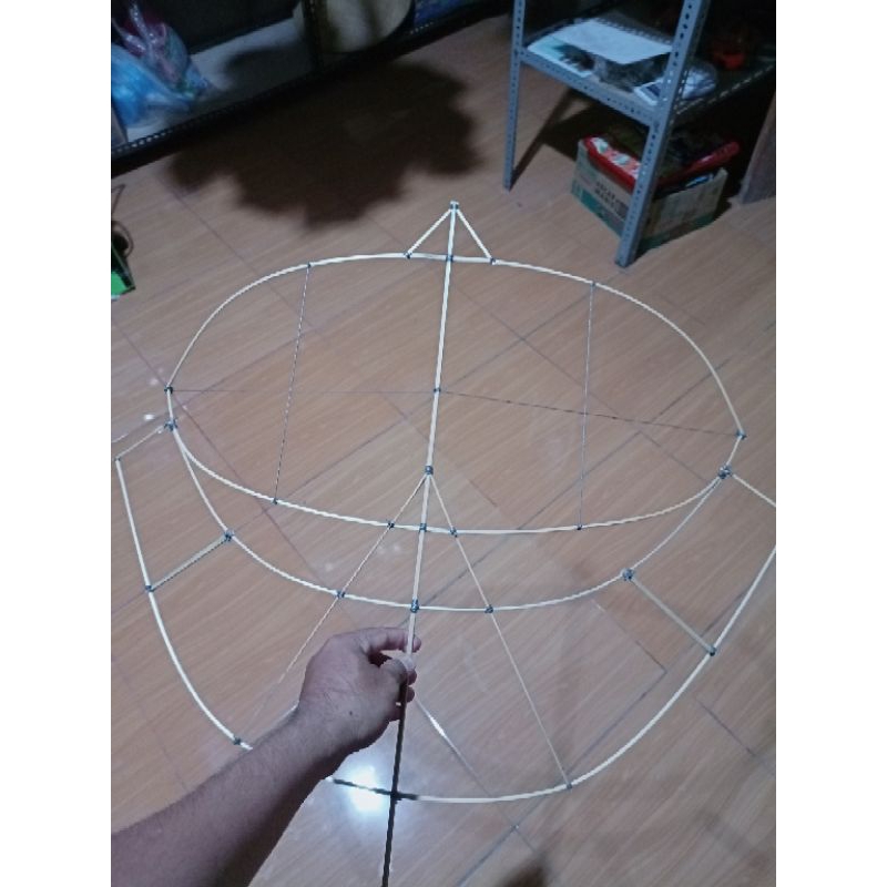 Jual SUDAH DI RANGKAI Kerangka Layangan Gapangan Mini 70cm Sudah