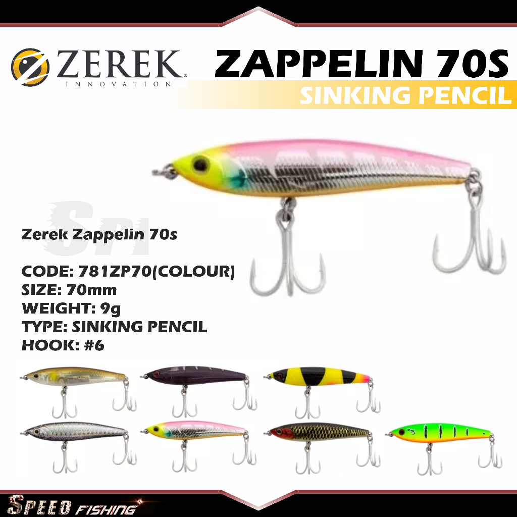 Jual Lure Zerek Zappelin 70S Sinking Pencil | Shopee Indonesia