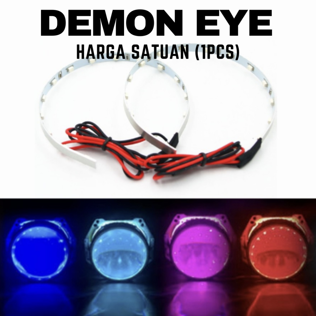 Jual Lampu LED Demon Eye Projector Devil Eye Projektor 360 Projie BILED