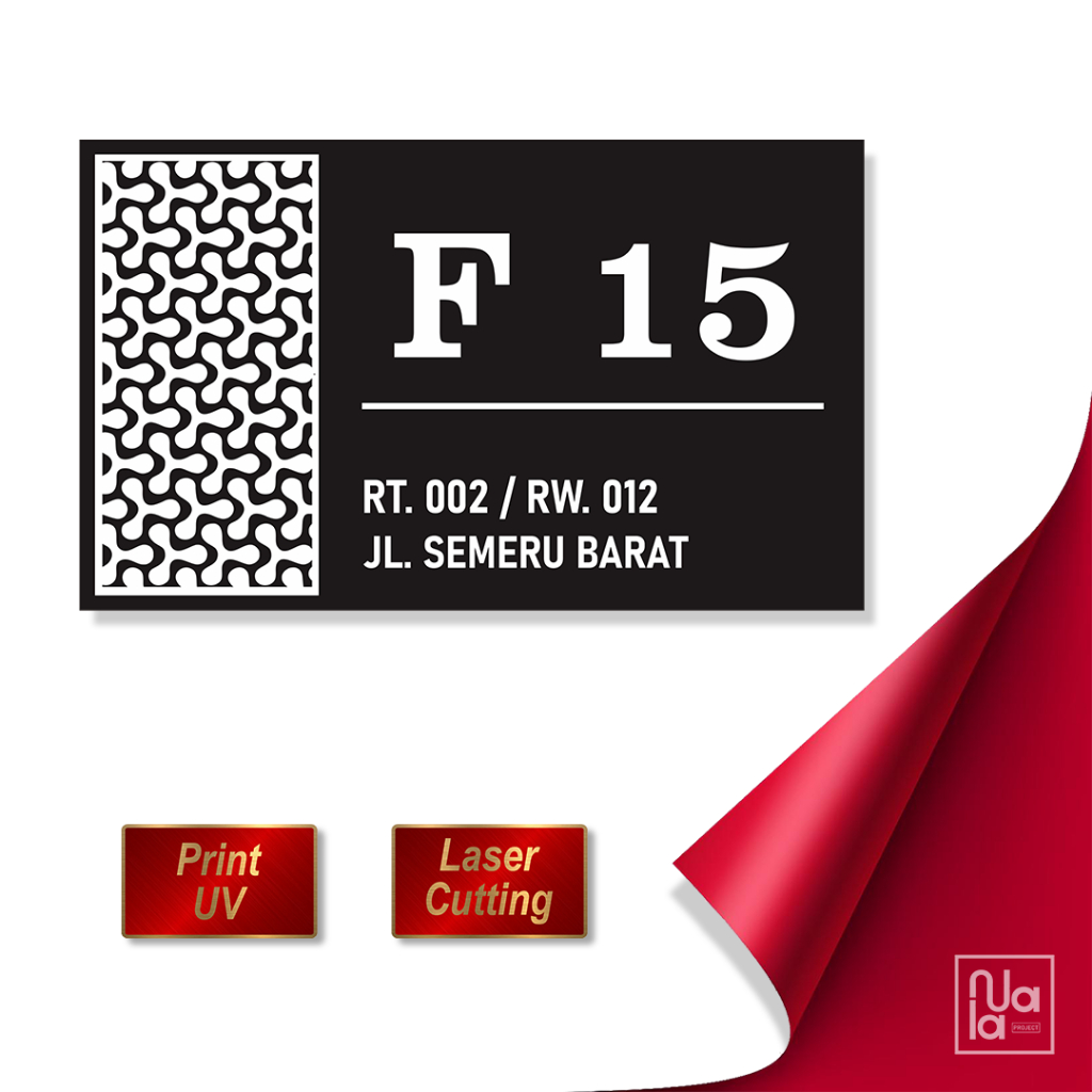 Jual NOMOR RUMAH AKRILIK (Motif Tidak Berlubang) | Shopee Indonesia