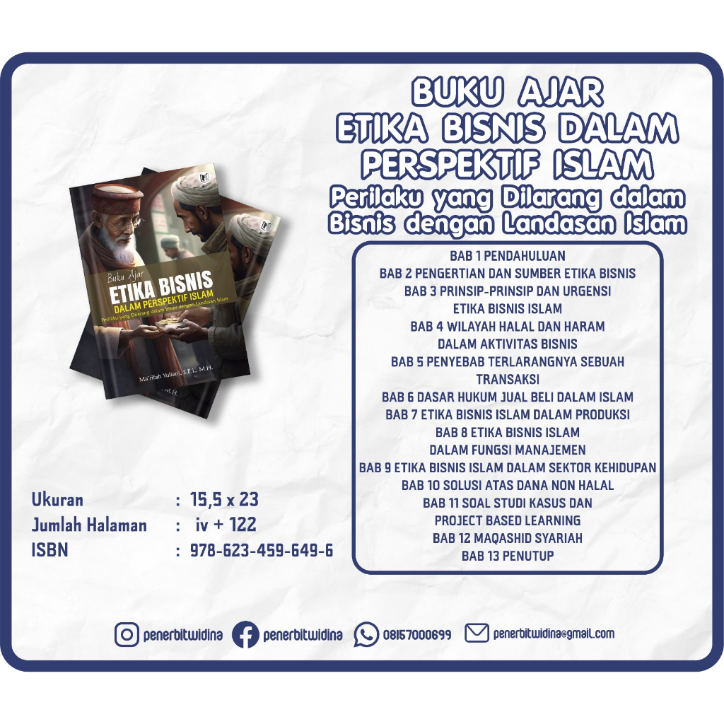 Jual BUKU AJAR ETIKA BISNIS DALAM PERSPEKTIF ISLAM Perilaku Yang ...