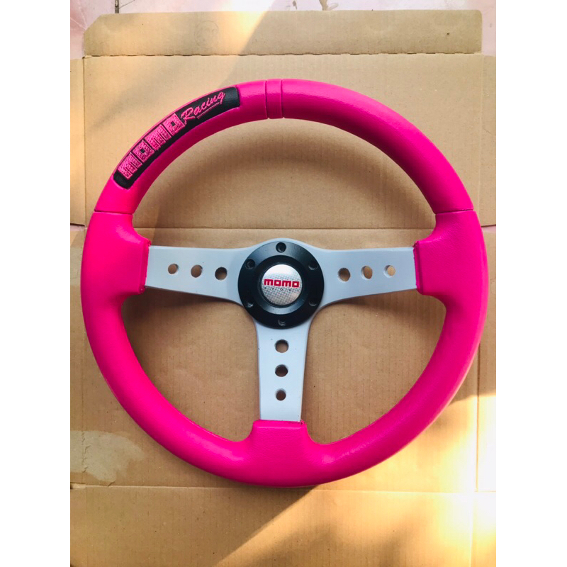 Jual setir mobil RACING ukuran 14 inci full pink | Shopee Indonesia