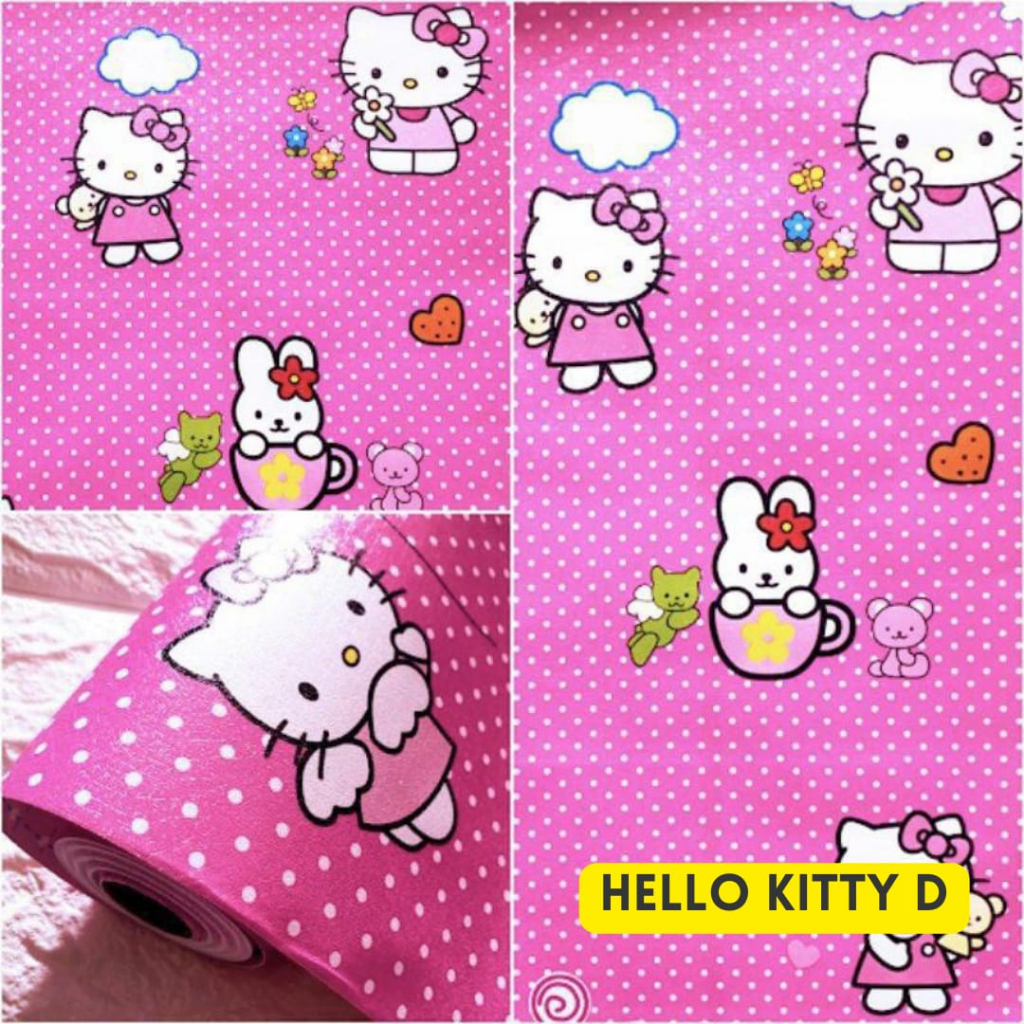 Jual wallpaper stiker gambar Hello Kitty | Shopee Indonesia