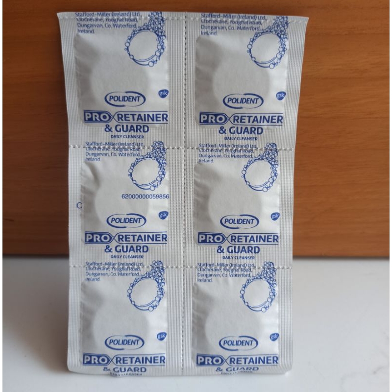 Jual Polident Pro & Guard Retainer Per 6 Tablet | Shopee Indonesia