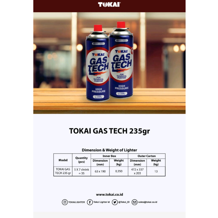 Jual tokai gas tech Shopee Indonesia