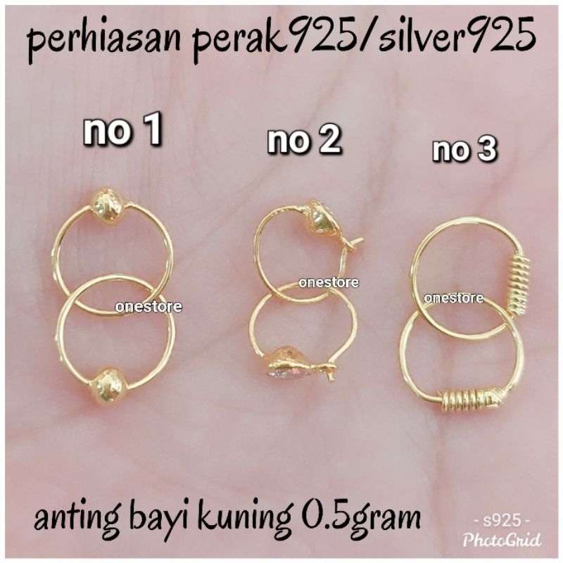 ANTING ANAK MATA PERAK 925 SILVER