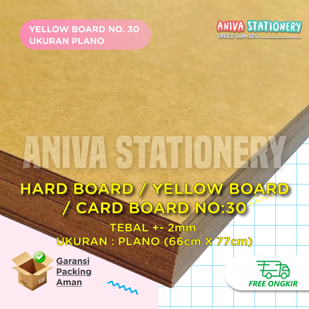 Jual Karton Board Yellow Board Hardboard Paperboard Ukuran X Cm No Shopee Indonesia