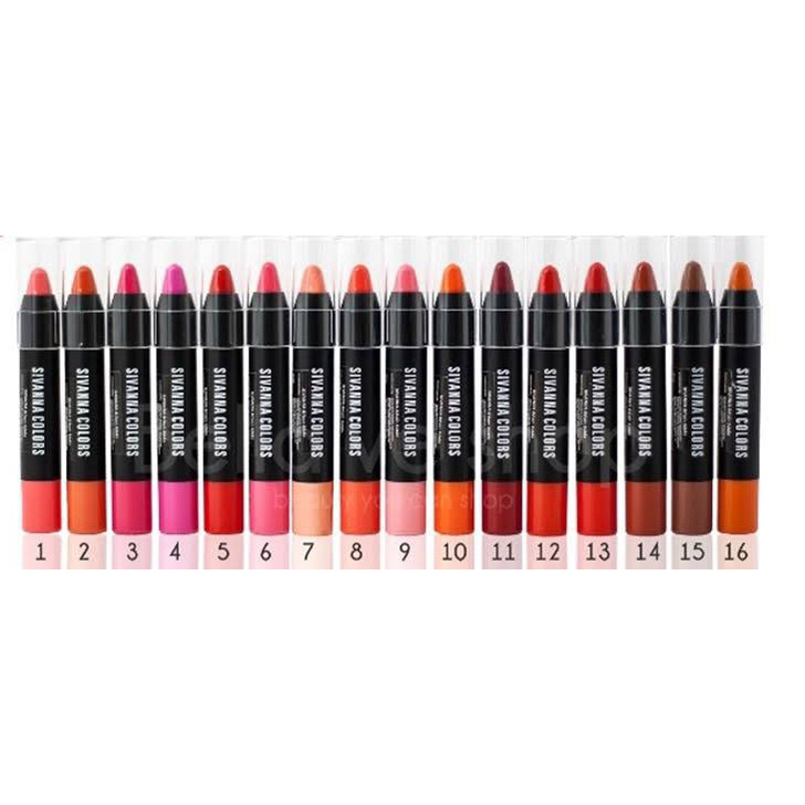 Jual SIVANNA COLORS LIP CRAYON LIP LINER SIVANNA COLORS ORIGINAL ...