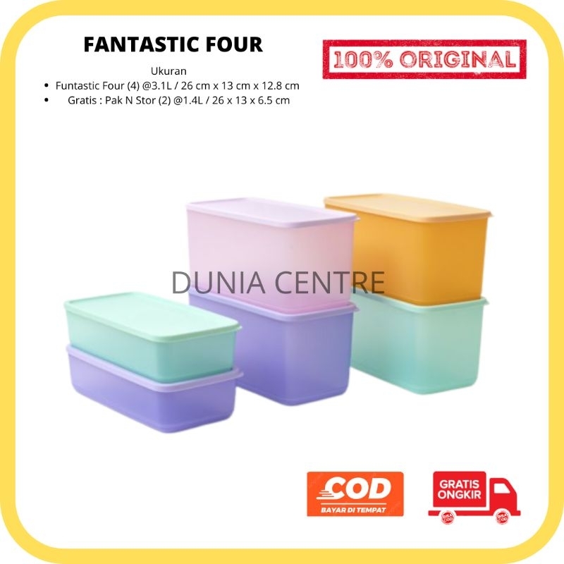 Jual PROMO TUPPERWARE TOPLES FANTASTIC FOUR FREE ORIGINAL | Shopee ...