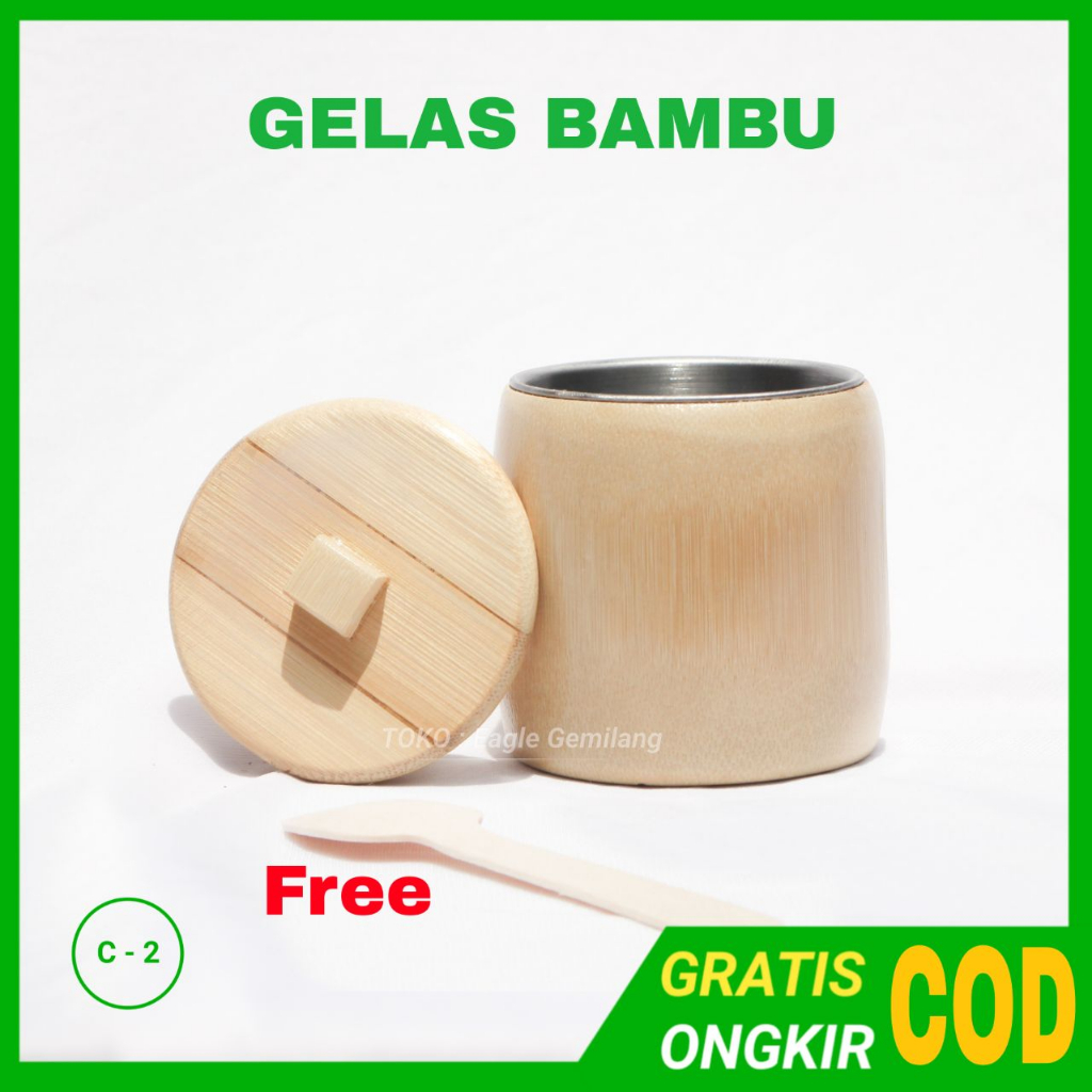 Jual Gelas Bambu Gelas Kopi Tahan Panas Lapis Stainless Shopee Indonesia 0317