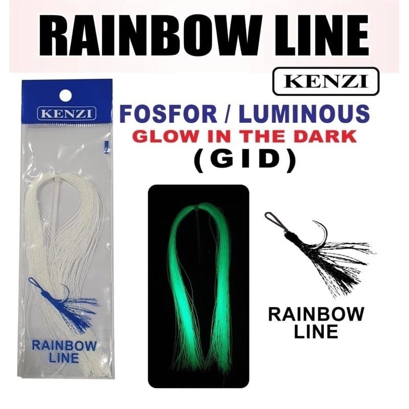 Jual Benang Bulu Mutiara Fosfor KENZI GID (Glow In The Dark