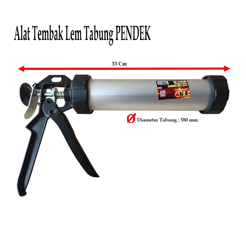 Jual Alat Tembak Lem Botol Pendek Alat Tembak Lem Kaca Sealant Tabung Frt Tembakan Lem Sealant