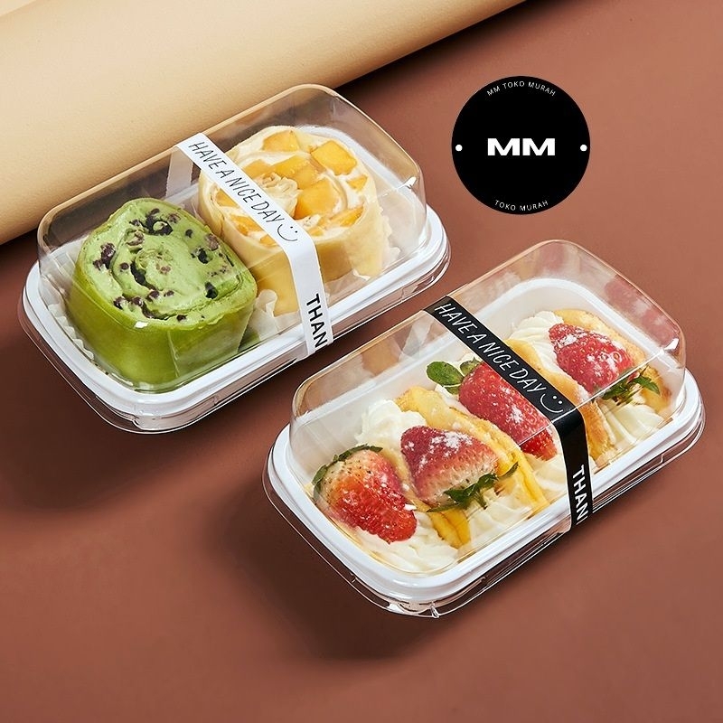 Jual 10pcs PREMIUM KOREAN tray mika dessert cake kotak box kue puding