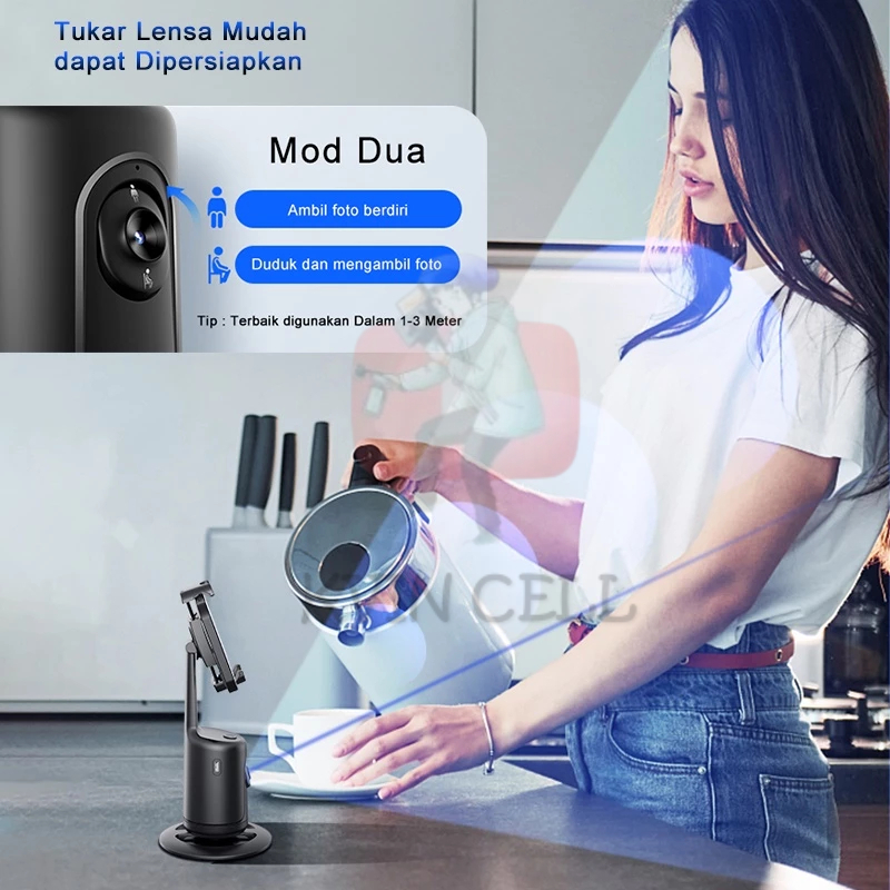 Jual Auto Face Tracking Smart Gimbal Camera Tripod Sensor Handphone ...