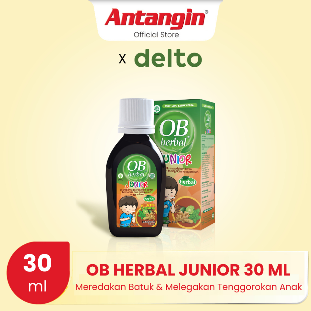 Jual OB Herbal Junior 30ml - Meredakan Batuk Dan Menghangatkan ...