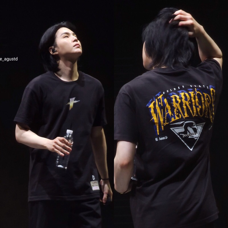 Jual (Ready Stock) OFFICIAL BTS SUGA X NBA Warriors Tshirt