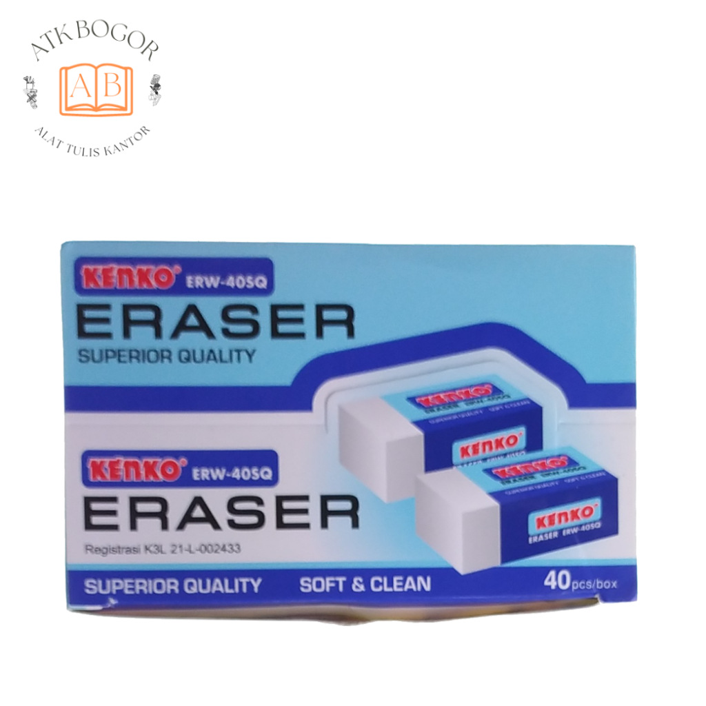 Jual Penghapus Pensil Kecil Halus dan Bersih Kenko Soft & Clean Eraser ...
