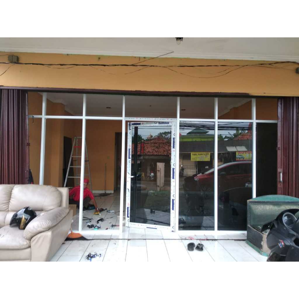 Jual Partisi Kaca Aluminium Variasi Ornamen Shopee Indonesia