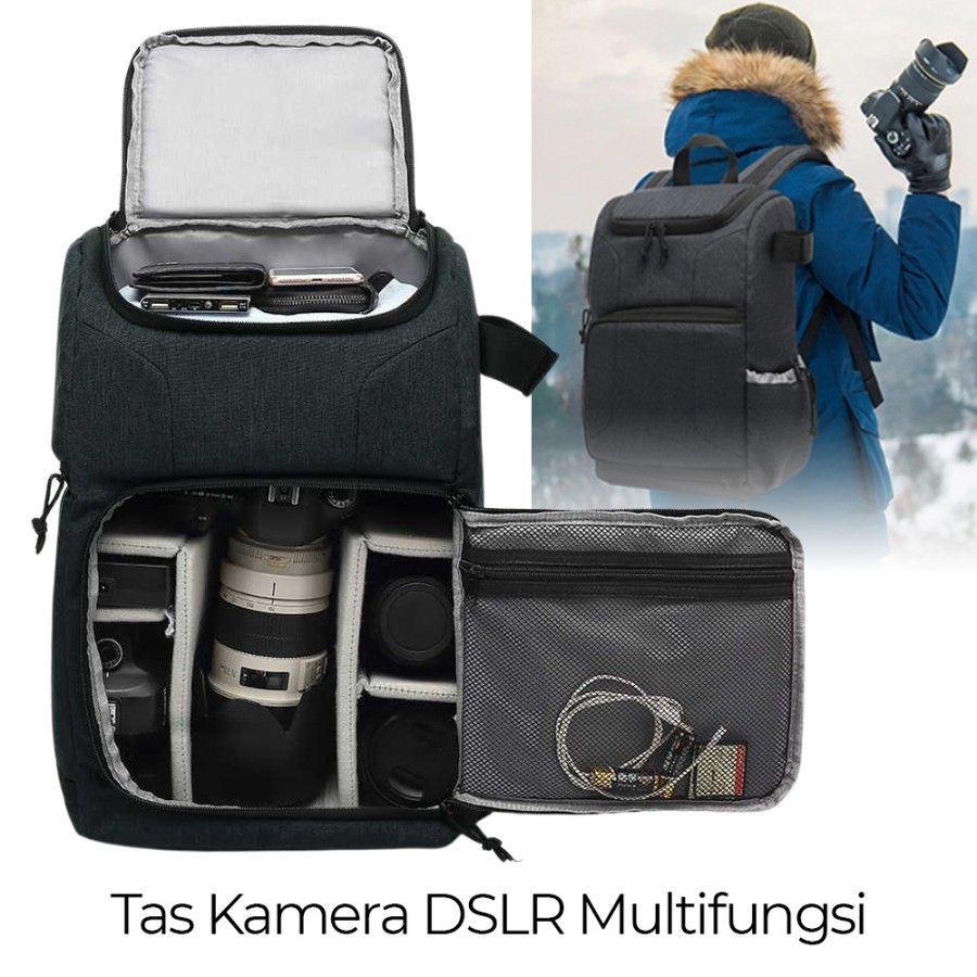 Jual Andoer Tas Kamera Multifungsi Camera Backpack Bag Waterproof Shopee Indonesia