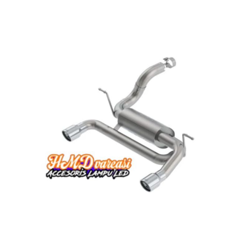 Jual BORLA USA KENALPOT JEEP WRANGLER JL AXLE BACK EXHAUST SYSTEM