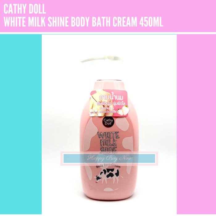 Jual [ Bath Cream ] Cathy Doll White Milk Shine Body Bath Cream 450ml