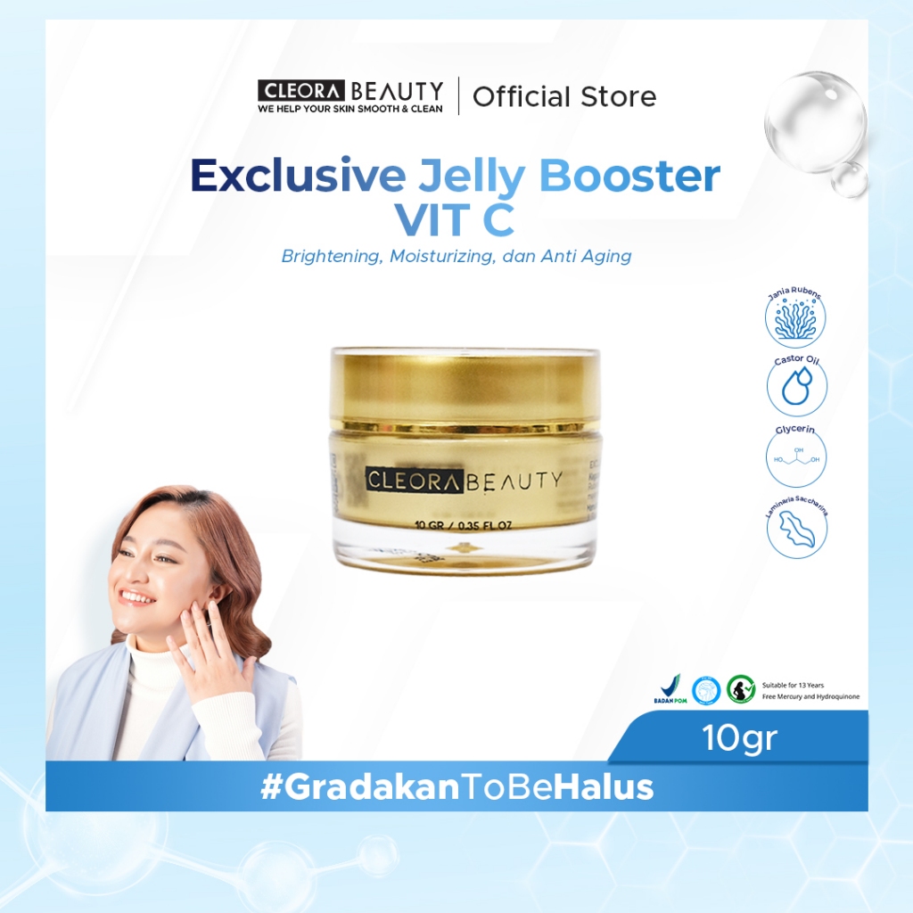 Jual Cleora Jelly Booster Vit C 10gr Moisturizer Gel Untuk