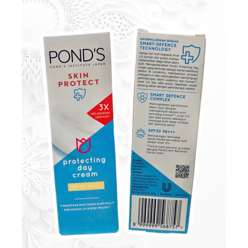Jual PONDS SKIN PROTECT DAY CREAM SPF 30 PA+++ 20gr | Shopee Indonesia