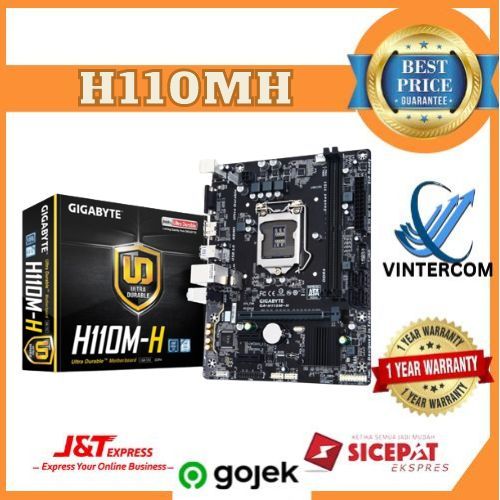 Jual Motherboard GIGABYTE H110MH RESMI LGA 1151 | Shopee Indonesia