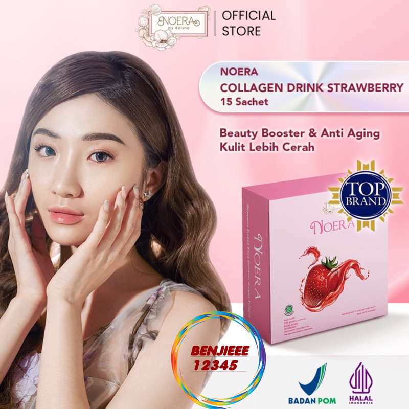 Jual Noera Collagen Box Drink Strawberry Bpom Noera Collagen Minuman