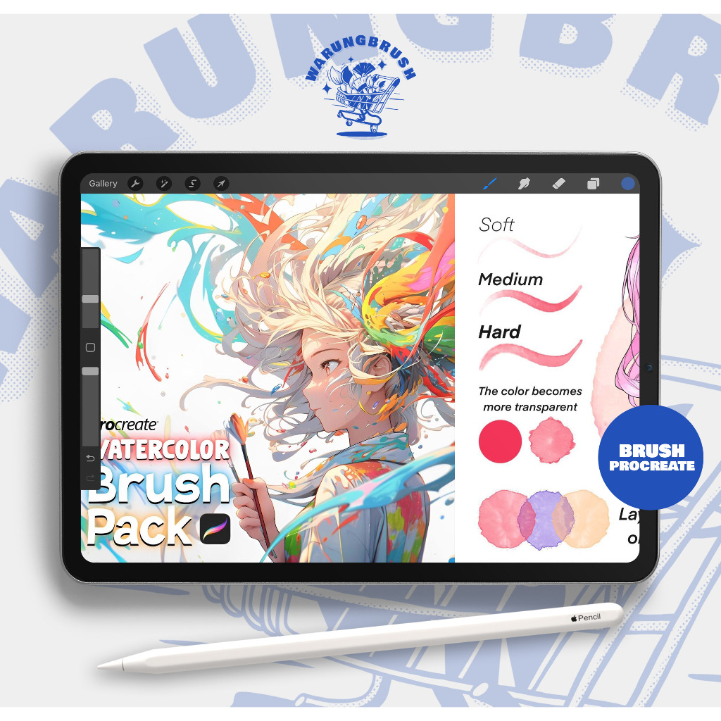 Jual Procreate Watercolor Brush Pack for Anime & Manga BP00447 | Shopee ...